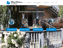 Tablet Screenshot of blueskies4children.org